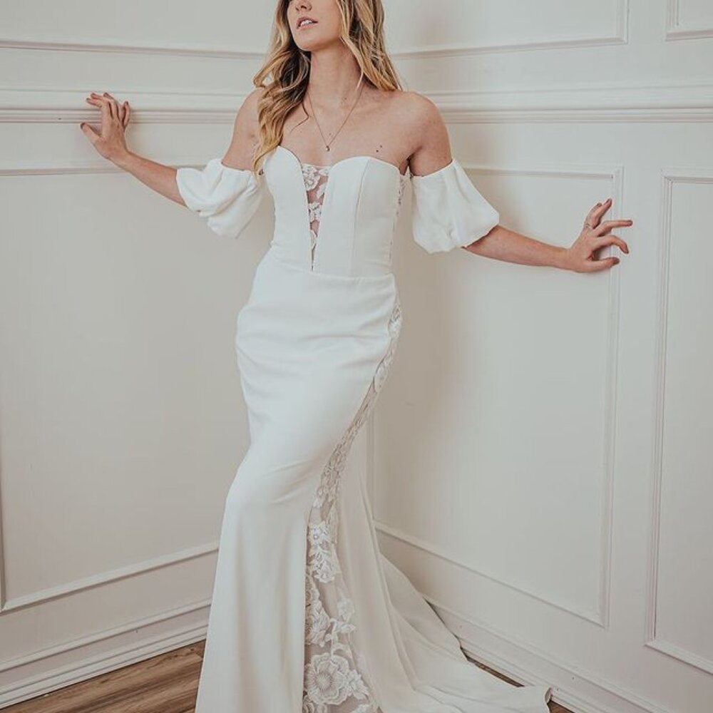Brand New $1767 Wedding Dress Size 2 Luana Willowby by Watters! So Romantic!
